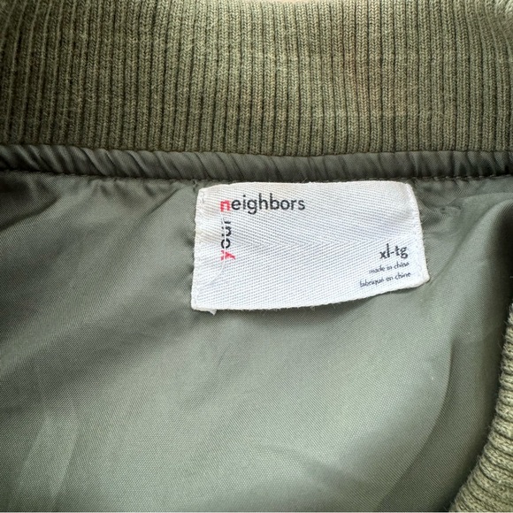 Urban Outfitters x Your Neighbors Devon Quilted Bomber Jacket Green - Picture 10 of 14